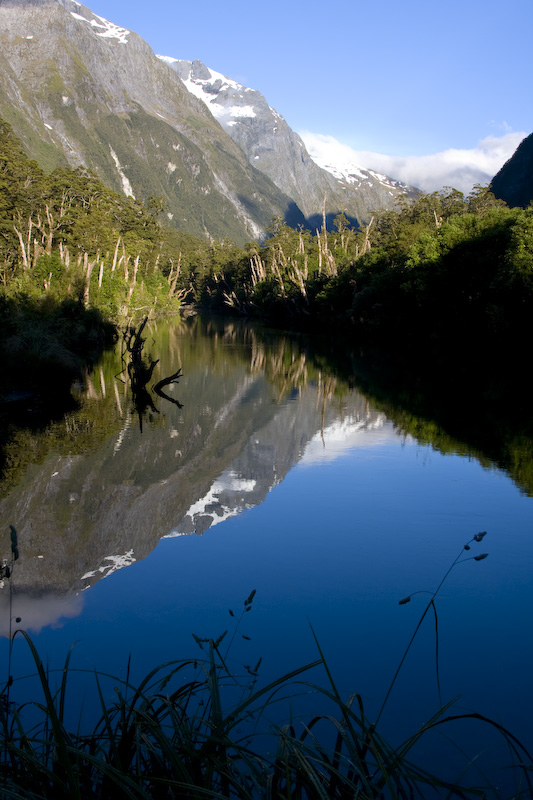 Mountains Reflected In Hirere Lake